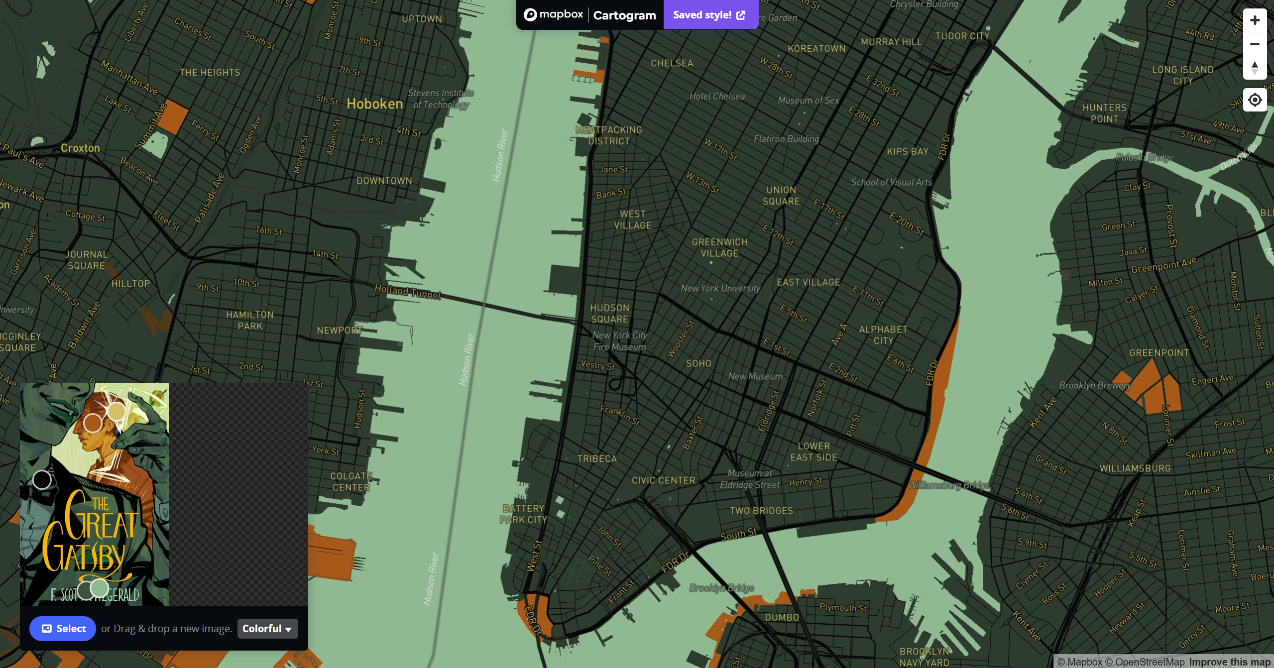 Exploration using mapbox's cartogram tool